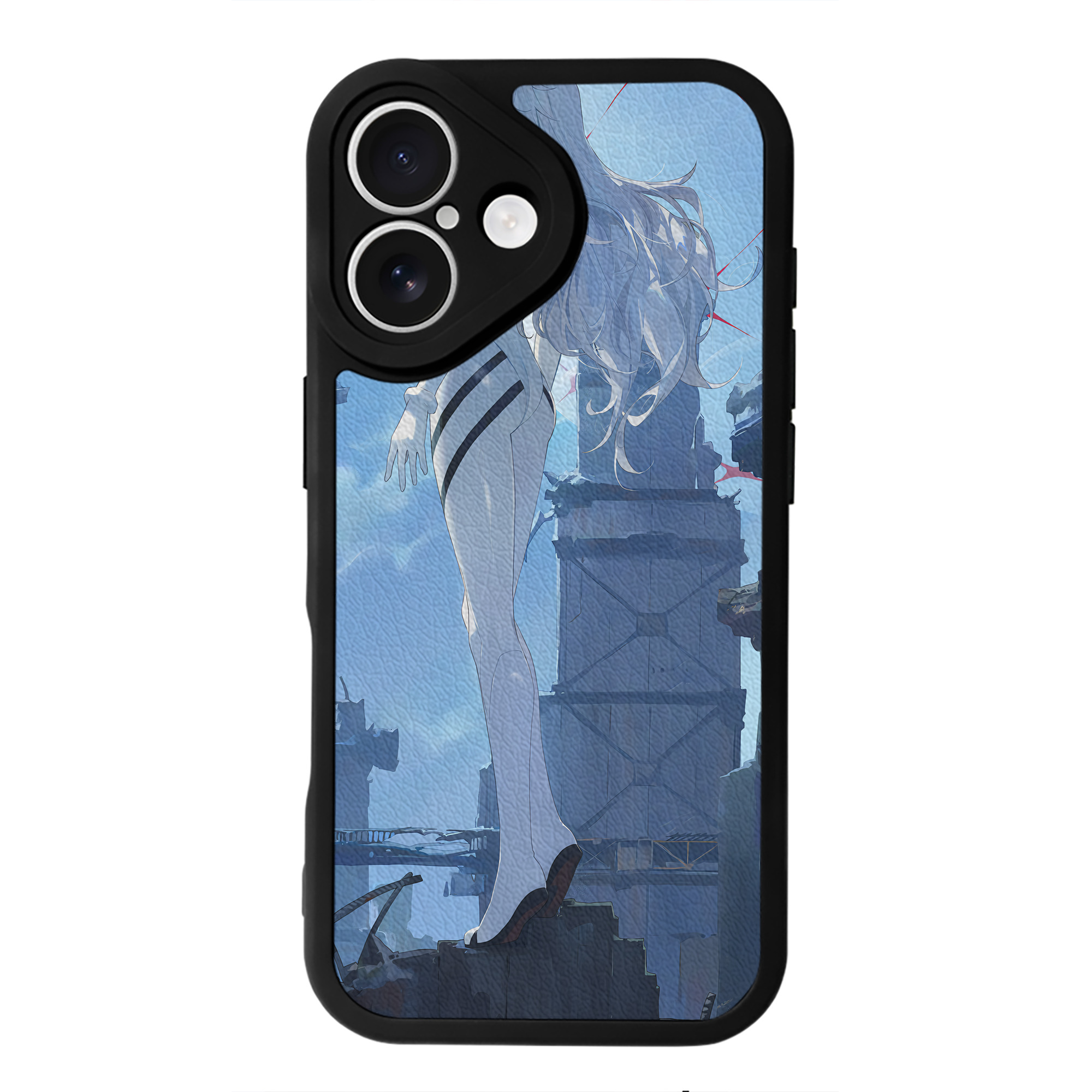 （画像用） EVA 新世紀エヴァンゲリオン 【iPhone 16シリーズ対応】シリコンスマホケース（レザー調） 材質：シリコン